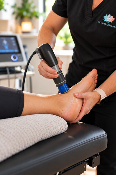 Shockwave therapy for musculoskeletal pain during a mobile treatment visit in Davie, Florida
